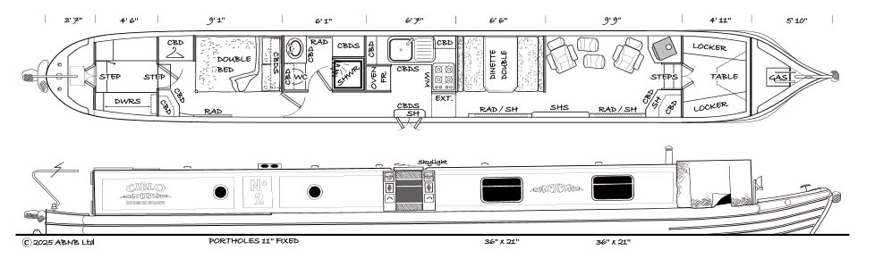 CIELO boat drawing
