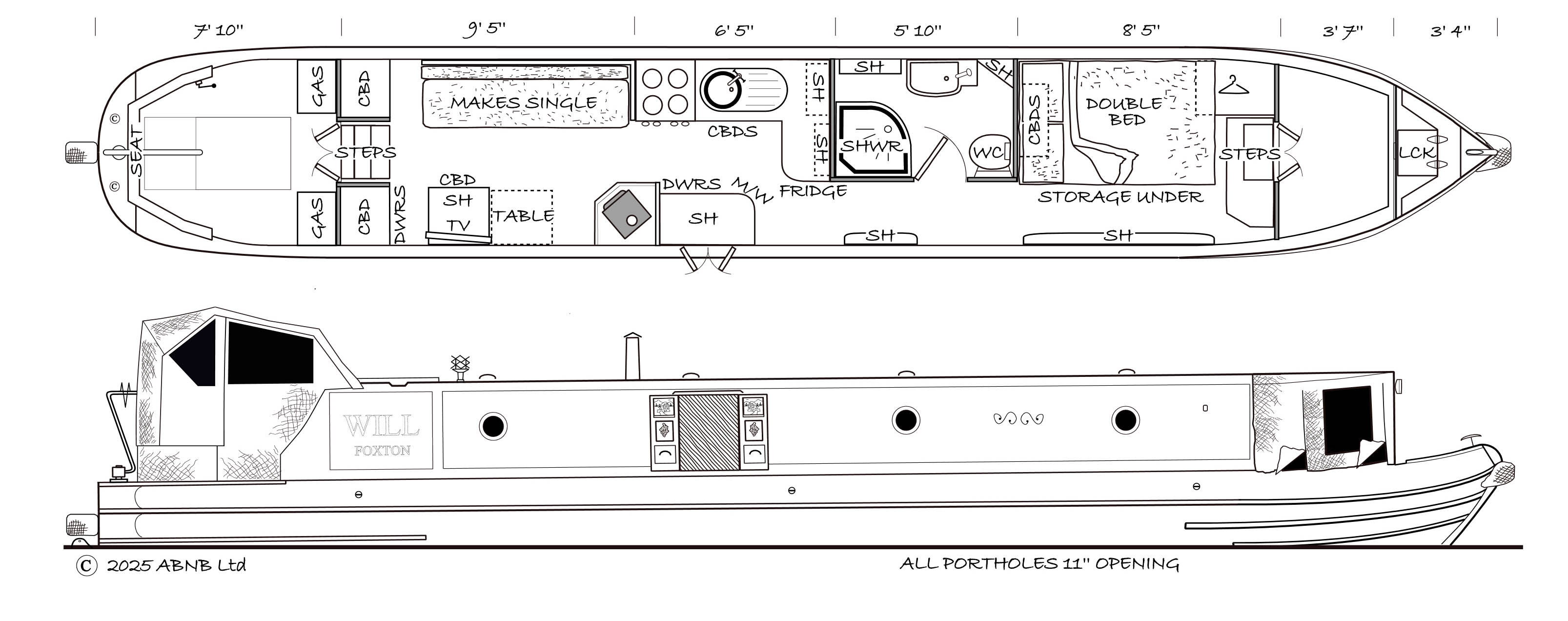 WILL boat drawing