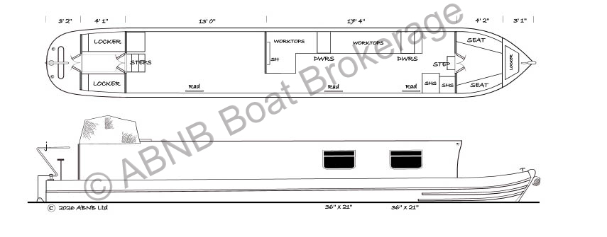 LINDYLOU boat drawing